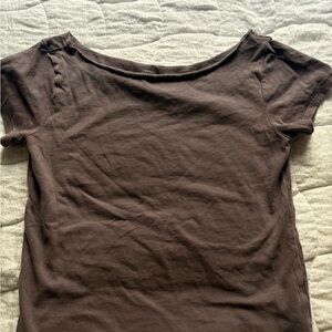 Aeropostale Chocolate Brown Short Sleeve Tee